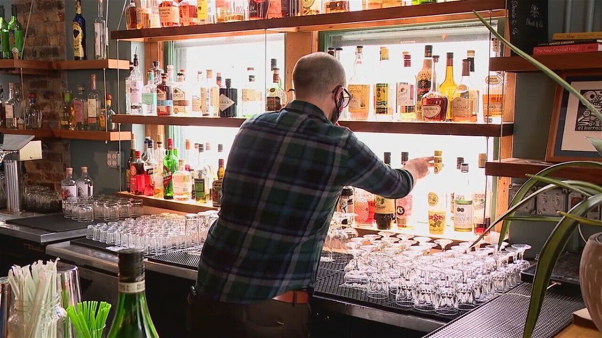 <i>WLOS</i><br/>Imperial bar manager Matthew Rentz said a shortage of some higher-end liquor brands has forced him to change his cocktail menu several times this summer.