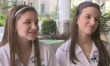 Twin sisters Delaney and Hadley Robertson  created the BraceTrack app.