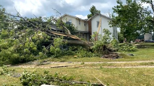 <i>WDJT</i><br/>A string of tornados caused damage in southeast Wisconsin on July 29.