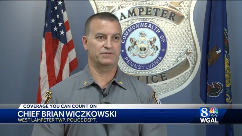 <i>WGAL</i><br/>West Lampeter Township Police Chief Brian Wiczkowski unveiled a surveillance camera registry in the hope businesses and residents would voluntairly register their private security cameras with the department.
