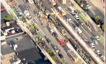 Several people are being treated for injuries after a collision involving two Green Line trains in Boston.