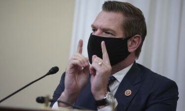 Rep. Eric Swalwell falsely said Mitch McConnell only got 'serious' about Covid-19 vaccines after stock market dip.