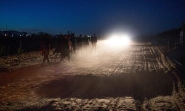 Central American asylum seekers are detained by the the US Border Patrol after they crossed into the United States from Mexico on April 29 near Yuma