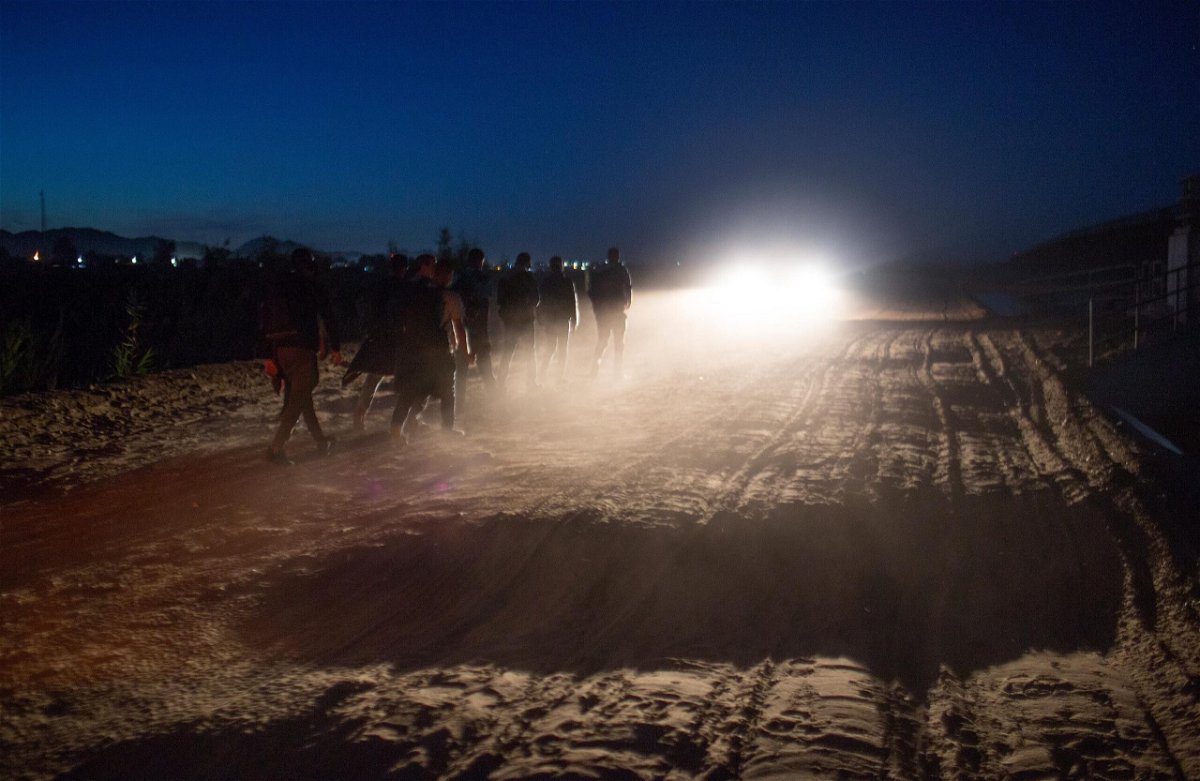 <i>Andrew Lichtenstein/Corbis News/Getty Images</i><br/>Central American asylum seekers are detained by the the US Border Patrol after they crossed into the United States from Mexico on April 29 near Yuma
