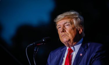 Former U.S. President Donald Trump speaks during a rally on July 3 in Sarasota