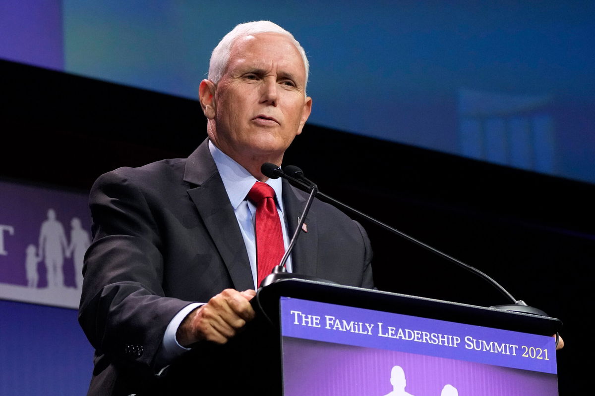 <i>Charlie Neibergall/AP</i><br/>Former Vice President Mike Pence