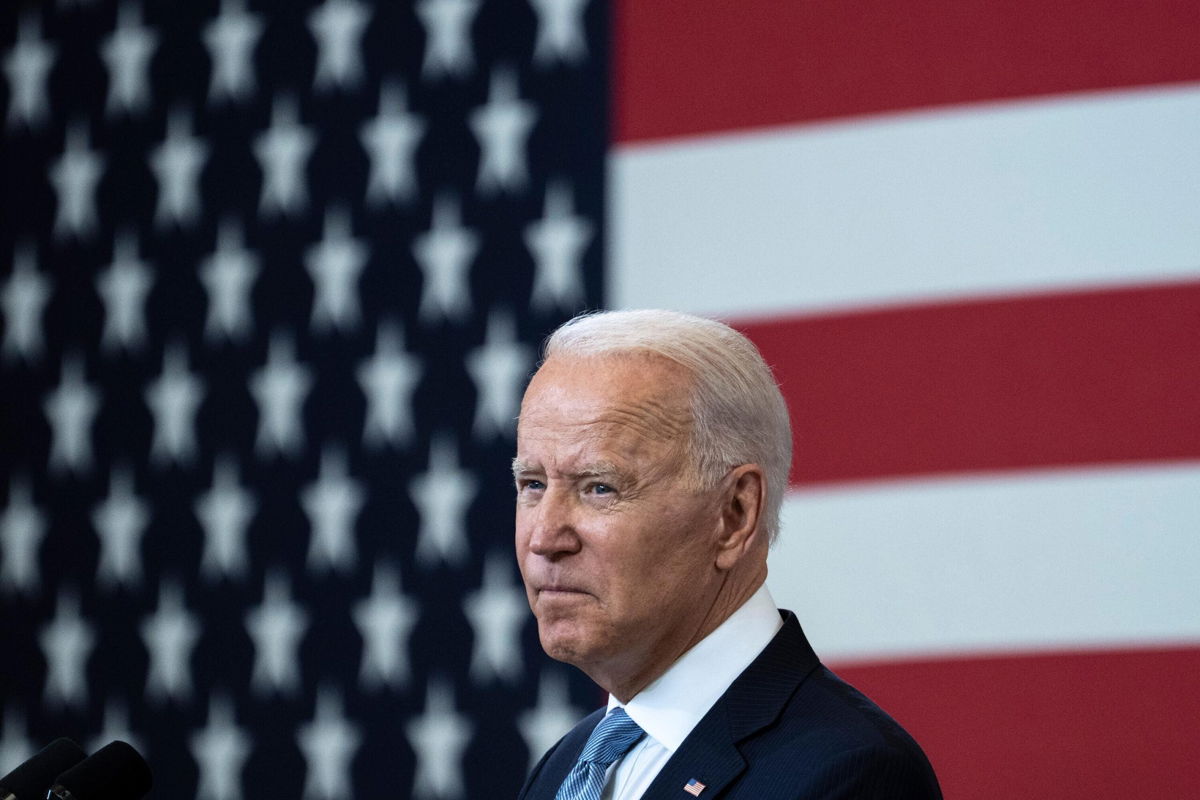 <i>Drew Angerer/Getty Images</i><br/>U.S. President Joe Biden speaks about voting rights at the National Constitution Center on July 13