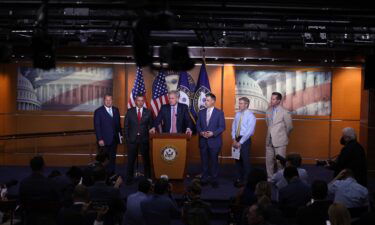 House Minority Leader Kevin McCarthy speaks at a news conference