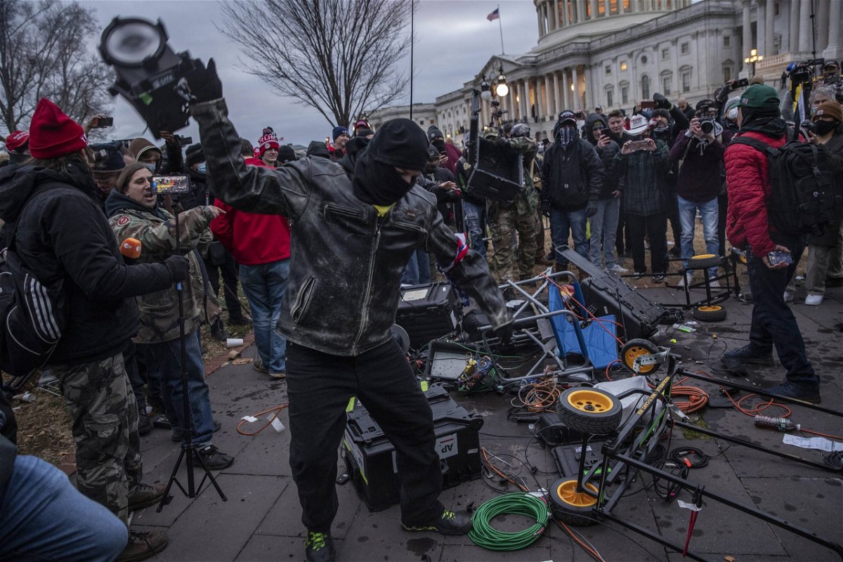 <i>Victor J. Blue/Bloomberg/Getty Images</i><br/>The Justice Department has rounded up several new defendants accused of destroying thousands of dollars' worth of professional broadcast equipment