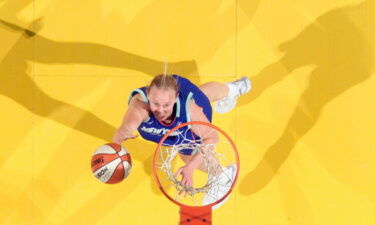 Wauters attempts a shot against the Indiana Fever back in 2005.