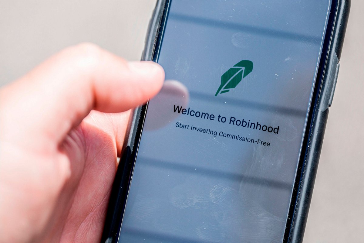 <i>Jim Watson/AFP/Getty Images</i><br/>The Robinhood investment app is seen on a smartphone in this photo illustration. Robinhood makes its Wall Street debut on Thursday.