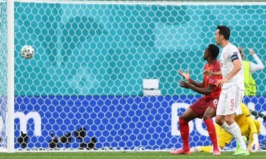 Spain beats Switzerland in nail-biting penalty shootout to reach Euro 2020 semifinals as Denis Zakaria watches as his deflection puts Spain ahead in the match.