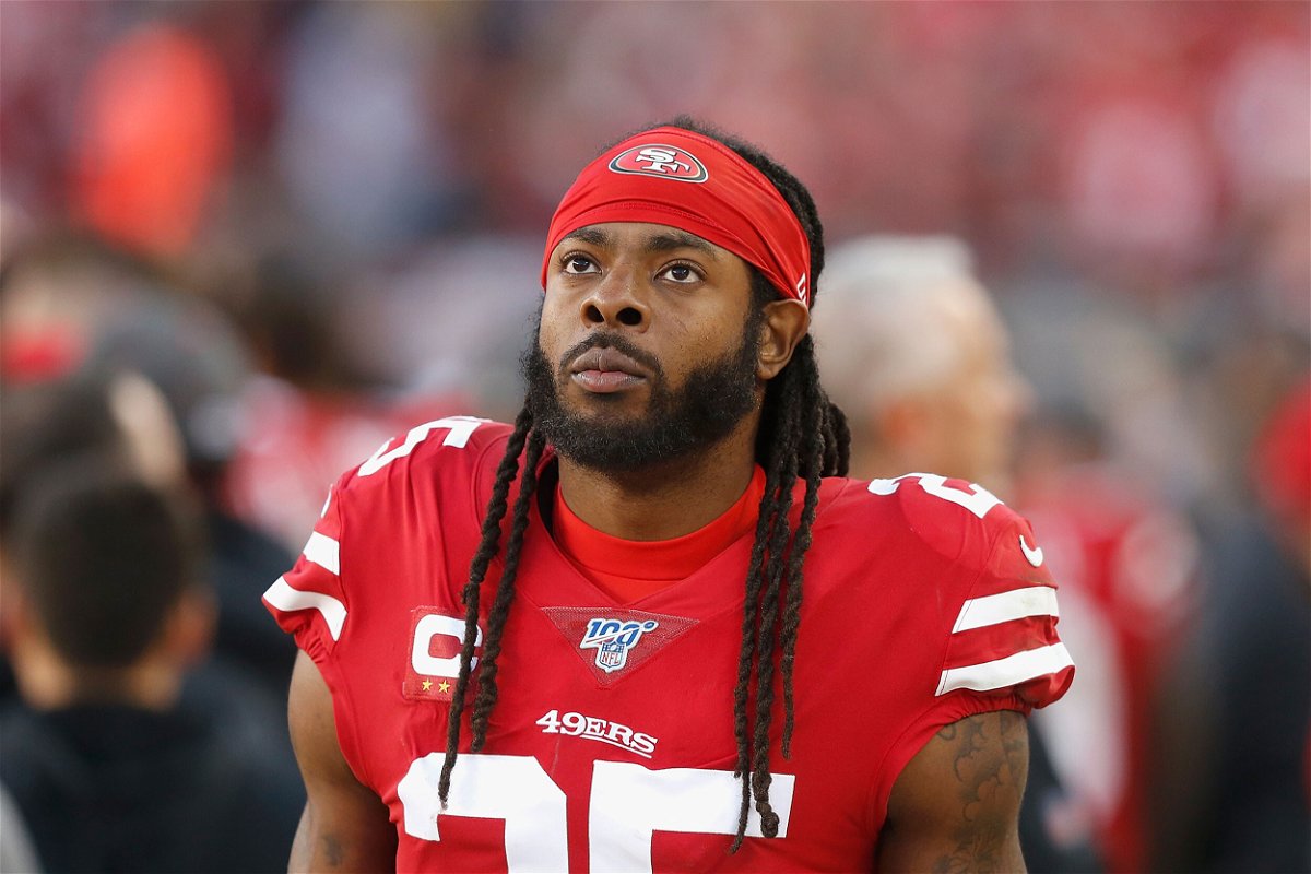 <i>Lachlan Cunningham/Getty Images</i><br/>NFL star Richard Sherman was arrested July 14 as part of a domestic violence investigation