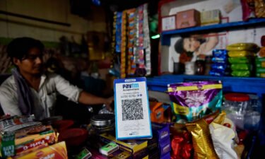 Paytm digital barcode scanner can be seen in Kolkata