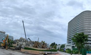 The Surfside condo collapse search and rescue efforts have transitioned to a recovery operation. This image shows the hulking pile of concrete and twisted steel in Surfside