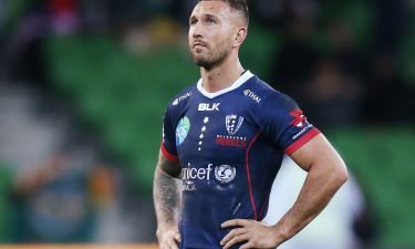 Quade Cooper is shown at a Super Rugby match on June 14