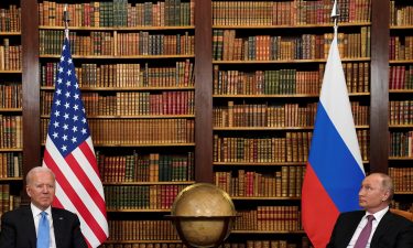 U.S. President Joe Biden and Russia's President Vladimir Putin meet for the U.S.-Russia summit at Villa La Grange in Geneva