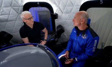 Amazon founder Jeff Bezos caught up with CNN's Anderson Cooper after returning to Earth on July 20