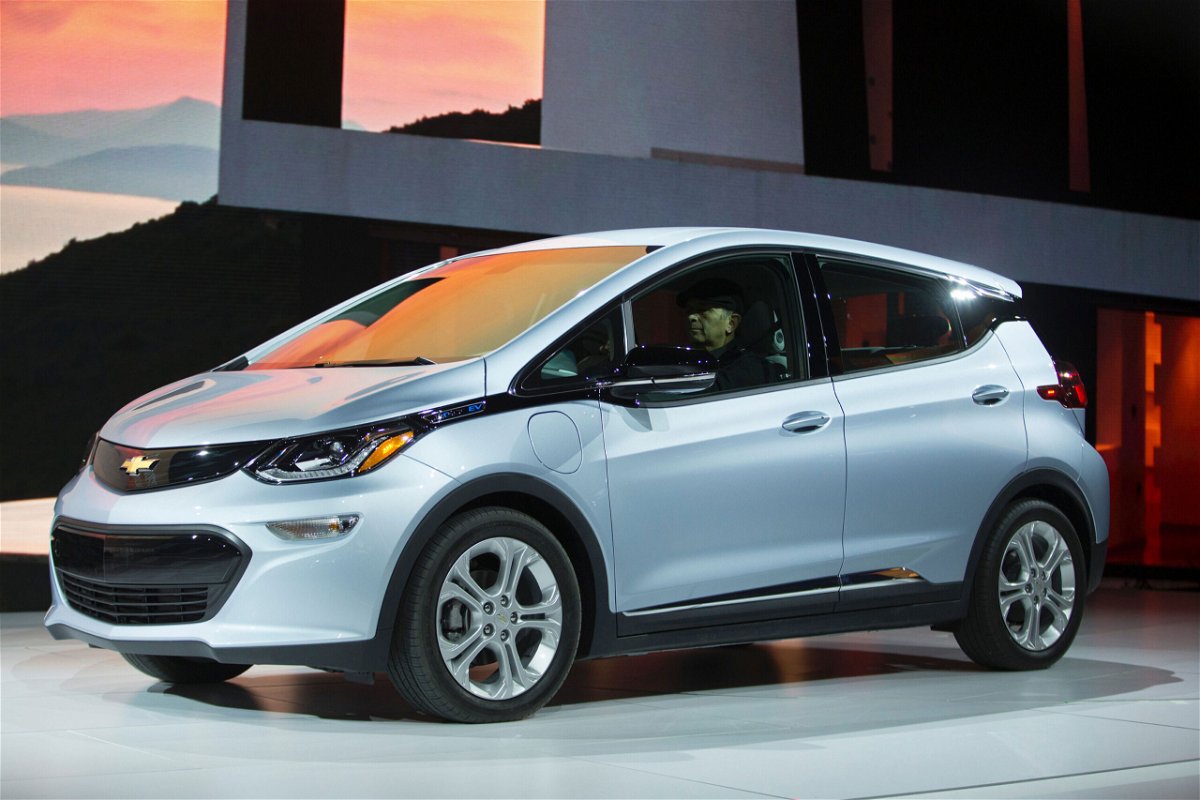 <i>Geoff Robins/AFP/Getty Images</i><br/>The National Highway Traffic Safety Administration is recommending owners of certain Chevy Bolt EVs park their cars outside and away from buildings due to a fire hazard.