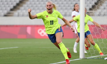 Stina Blackstenius got her Olympics off to a dream start with a brace.