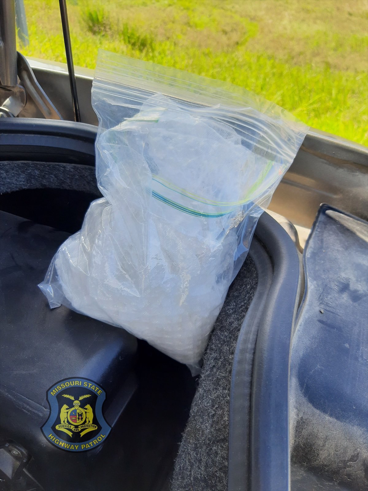 State Troopers stopped a vehicle for following too close yesterday on eastbound I-70 in Cooper County. A search of the vehicle revealed approximately one pound of methamphetamine in the trunk.