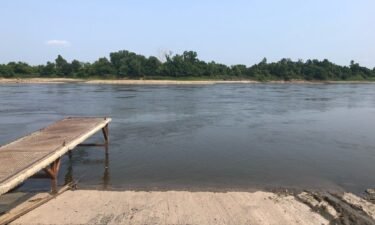 A Leavenworth man is charged with cruelty to animals after witnesses say he threw a dog inside of a kennel into the Missouri River at the Riverfront Park in Leavenworth.