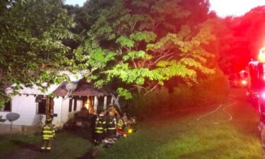 Fire crews responded to a Black Mountain home on August 5. The home was destroyed but the resident and his dog were able to make it out safely.