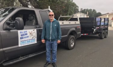 Mark Cutlip says his truck and trailer were stolen. He uses them for his new junk hauling business