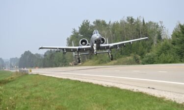 The Michigan National Guard made history by landing a modern military aircraft on a highway.