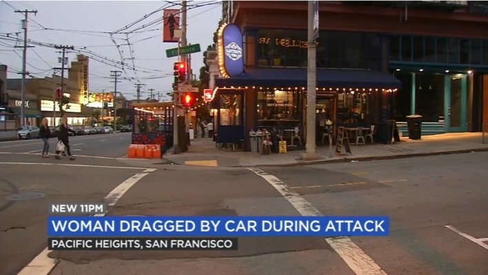 <i>KGO</i><br/>An Asian American woman said she was dragged and bitten in an attack in this San Francisco neighborhood on August 1.