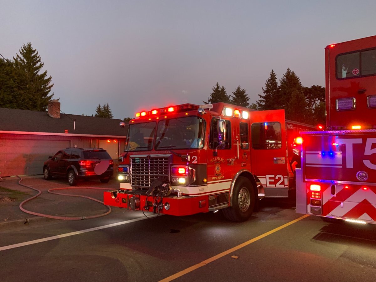 <i>KPTV via Hillsboro Fire & Rescue</i><br/>A fire that ignited in an attic at a Hillsboro home Wednesday night fortunately didn't burn precious personal items.