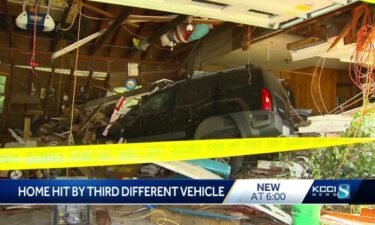 A home near Norwalk has the regrettable distinction have having been hit by three vehicles in the last two years.