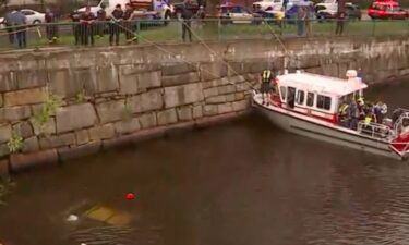 A sport utility vehicle plunged into the Charles River after a crash in Cambridge on Aug. 24.