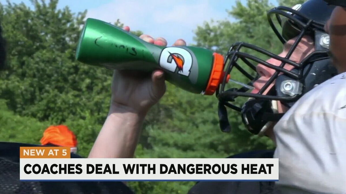 <i>KMOV</i><br/>Extreme heat across the St. Louis region is forcing local high school and middle school sports teams to rethink outdoor workouts