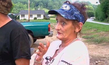 Michelle Rice suffered only scratches and bruises after being swept away in floodwaters from Tropical Storm Fred in Cruso