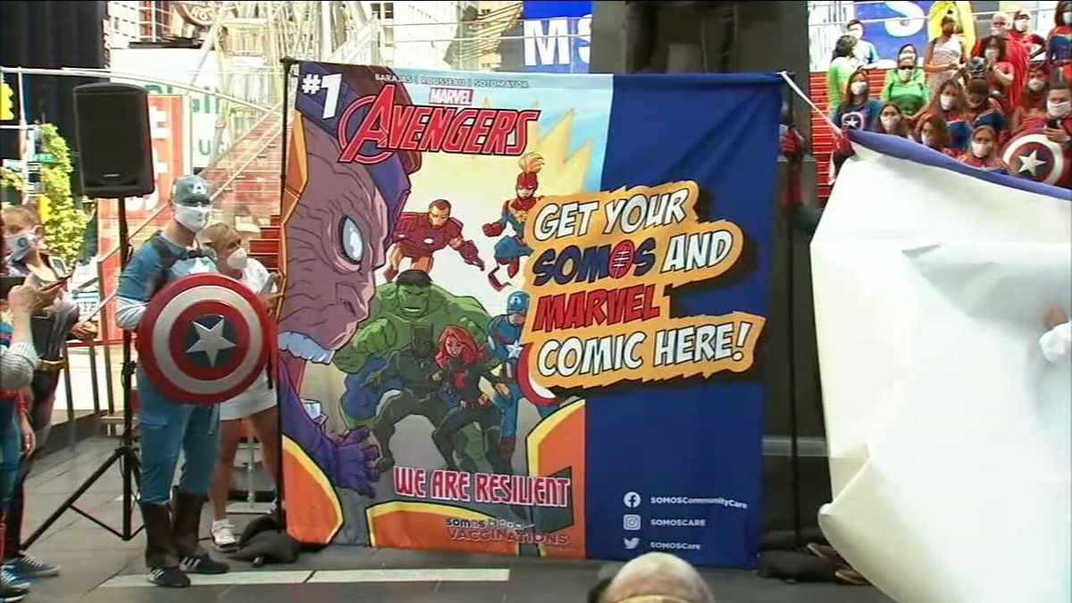 <i>WABC</i><br/>Children 12 and older in New York City can now receive a limited edition issue of the Avengers comic book series from Marvel Comics in return for getting a COVID-19 vaccination.