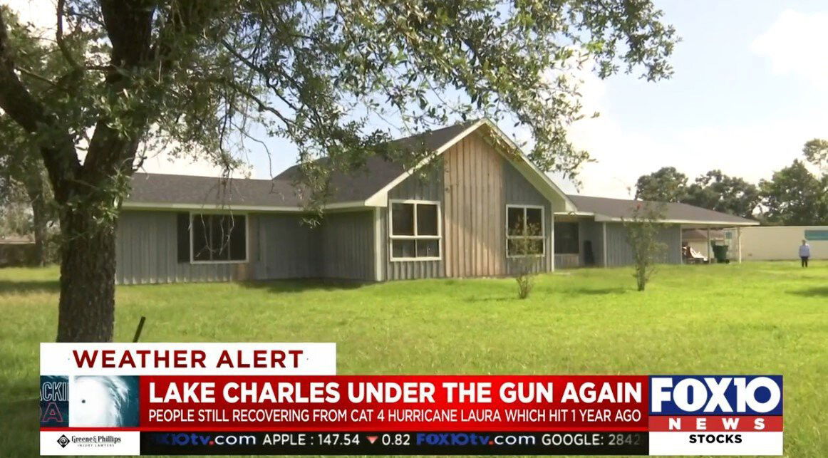 <i>WALA</i><br/>A year after Hurricane Laura devastated Southwest Louisiana -- there's clearly a lot left to be done. The home of FOX 10's Lee Peck's parents is still a work in progress. The outside has been re-roofed and patched up.
