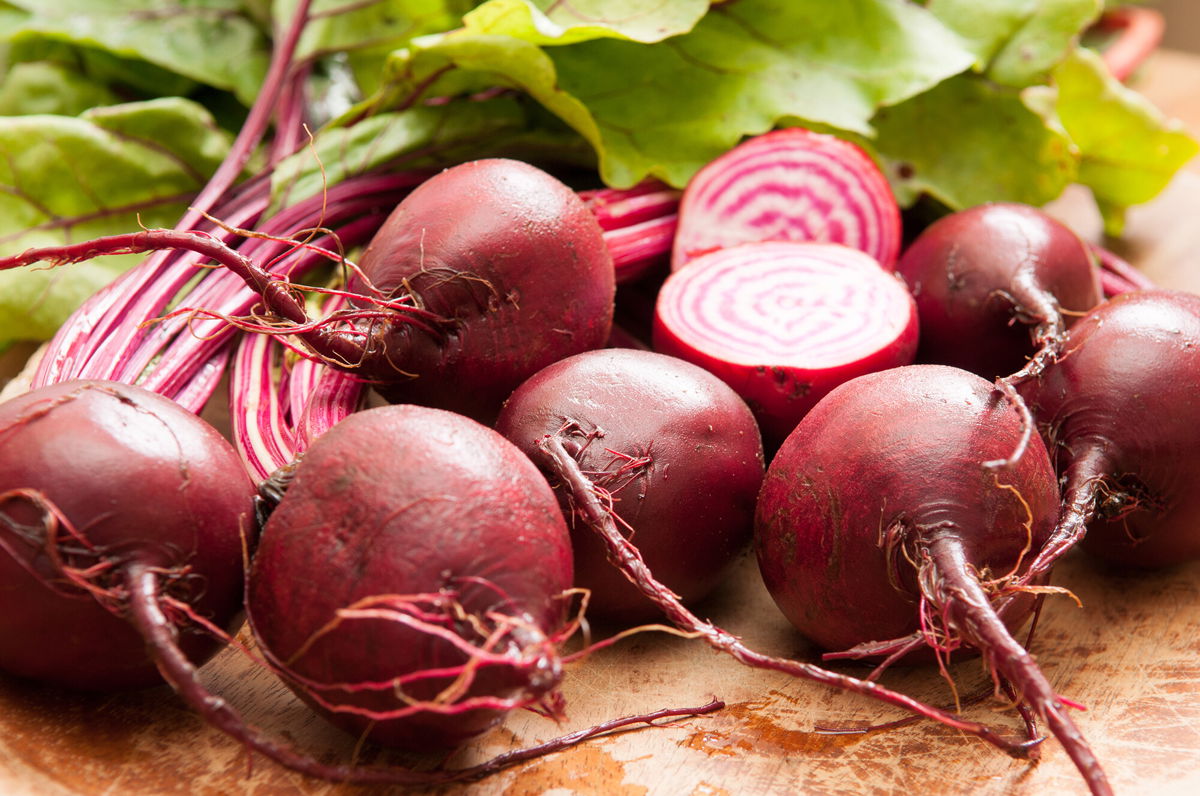 <i>Shutterstock</i><br/>Amanda Cohen has swapped in golden or red beets for candy cane beets like the ones seen here.