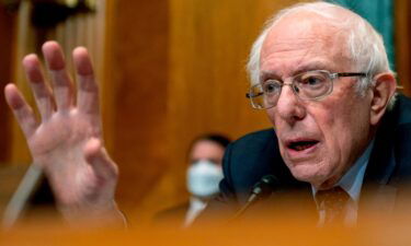 Chairman Bernie Sanders presides over a Senate Budget Committee hearing.