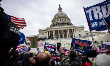 Pro-Trump supporters storm the U.S. Capitol following a rally with President Donald Trump on January 6 in Washington