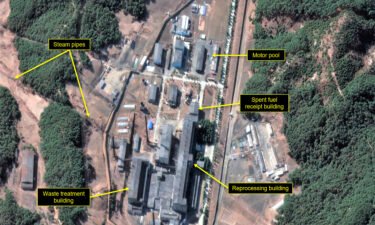 Yongbyon's radiochemical laboratory complex is seen in this satellite image taken on March 2.