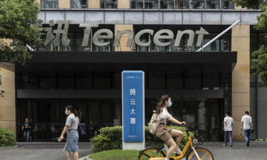 Tencent profits jump nearly 30% as China continues their historic tech crackdown. This image shows the company's office building in Shanghai