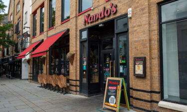 Nando's closes 45 restaurants after running short of chicken. This image shows a Nando's restaurant in Hillingdon