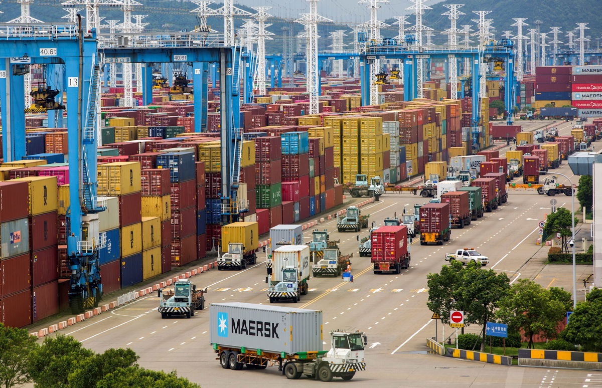 <i>Suo Xianglu/Xinhua/Getty Images</i><br/>The world's third busiest container port