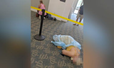 Covid-19 patients await treatment at a Jacksonville library.