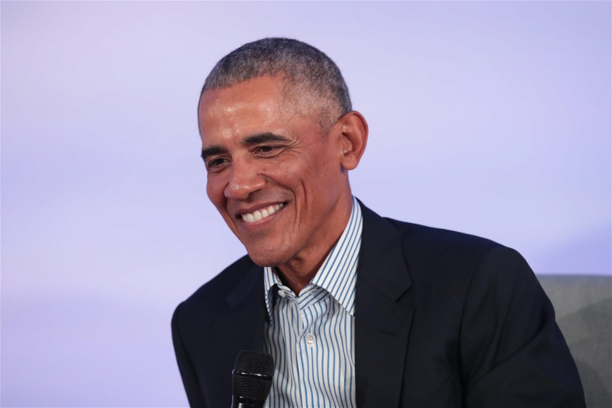 <i>Scott Olson/Getty Images</i><br/>Former President Barack Obama will host a Covid-compliant 60th birthday party amid rising virus concerns. Obama here speaks at the Obama Foundation Summit on October 29