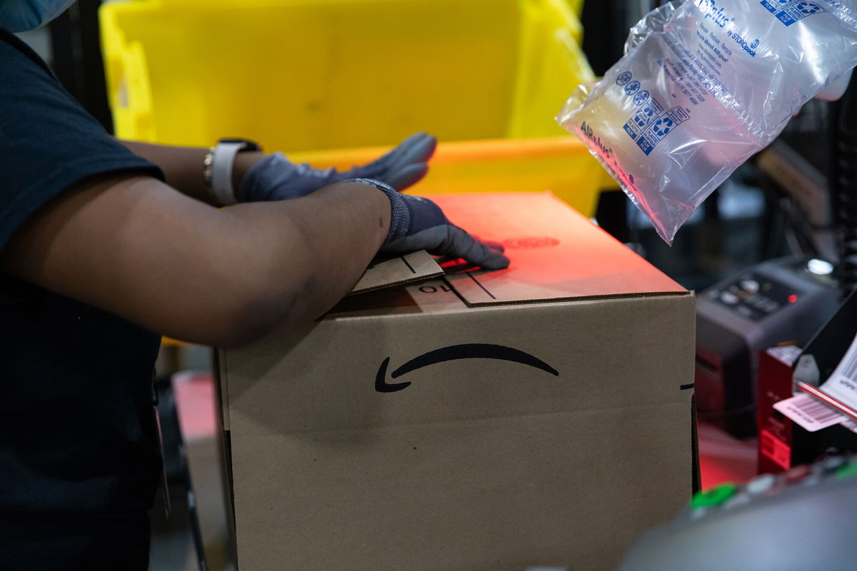 <i>Rachel Jessen/Bloomberg/Getty Images</i><br/>Shares of Affirm Holdings soared Monday morning following news of its buy-now-pay-later deal with Amazon. Pictured is an Amazon fulfillment center in Raleigh