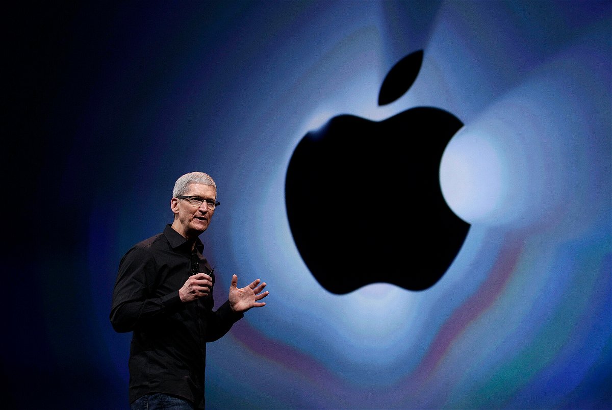 <i>Eric Risberg/AP</i><br/>Apple CEO Tim Cook speaks during an introduction of the new iPhone 5 in San Francisco