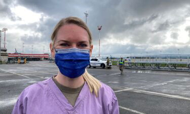 Capt. Erin Brymer told CNN how she helped deliver the baby girl born on a US military evacuation flight en route to Ramstein Air Base in Germany on Saturday.