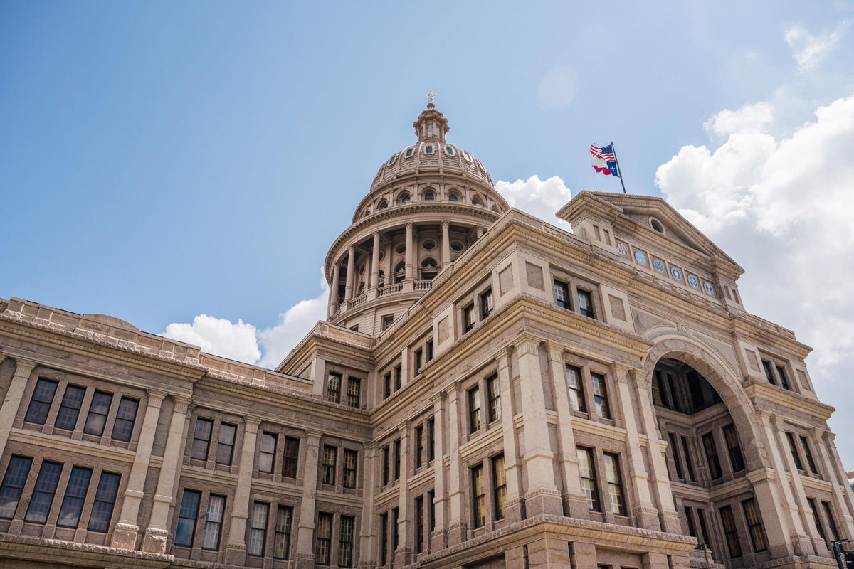 <i>Brandon Bell/Getty Images</i><br/>The Texas state Capitol is pictured on July 31 in Austin